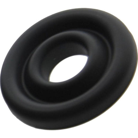 Silicone Donut Cushion Black for Pump Cylinder 1.75in - 2.15in Dia - Adult Toys