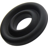 Silicone Donut Cushion Black for Pump Cylinder 2.15in - 2.5in Dia - Adult Toys