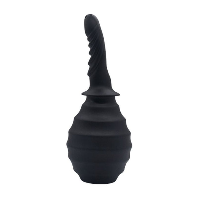 Silicone Ribbed Anti - Backflow Douche 310ml - Adult Toys
