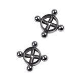 Silver Metal 2 Pc Nipple Clamps - Adult Toys
