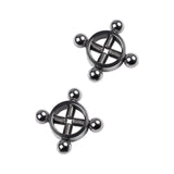Silver Metal 2 Pc Nipple Clamps - Adult Toys