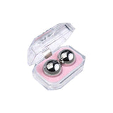 Silver Metal 2 Pc Vaginal Balls 3cm - Adult Toys