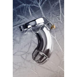 Silver Metal Cock Cage w Rings and Lock - Naughty by Nature Adult Store