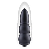 Size Up 5.5 Inch Ripple Inflatable Butt Plug Black 15.2 cm - ANAL TOYS