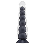 Size Up 7 Inch Ripple Inflatable Butt Plug Black 20.3 cm - ANAL TOYS