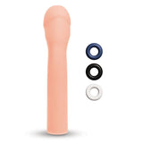 Size Up Realistic 3'' Penis Extender - Flesh 7.6 cm (3'') Penis Extension Sleeve - SLEEVES