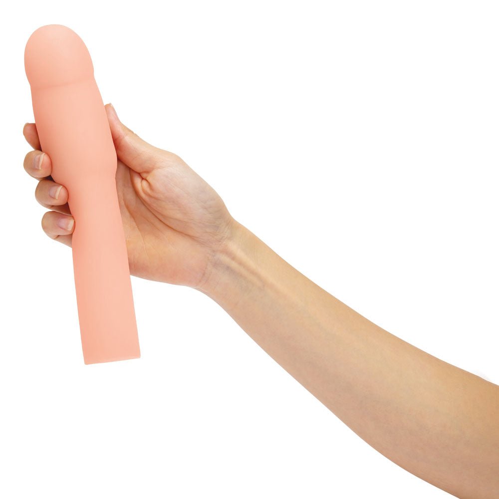 Size Up Realistic 4 Inch Penis Extender - Flesh 10.1 cm (4'') Penis Extension Sleeve - SLEEVES