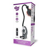 Size Up USB Rechargeable Vibrating Mini Vaginal And Clitoral Pump Clear - PUMPS