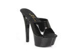 Slip On Sandal Black 6in - Lingerie