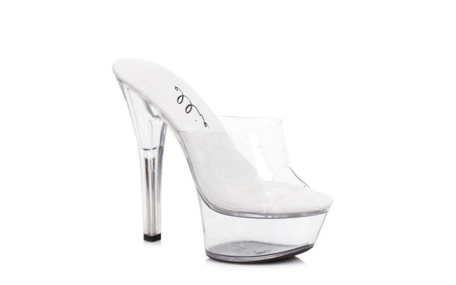 Slip On Sandal Clear 6in - Lingerie