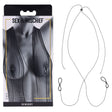 S&M Exs & Ohs Body Jewelry with Nipple Ties - Metal Chain with Nipple Ties - BONDAGE - TOYS