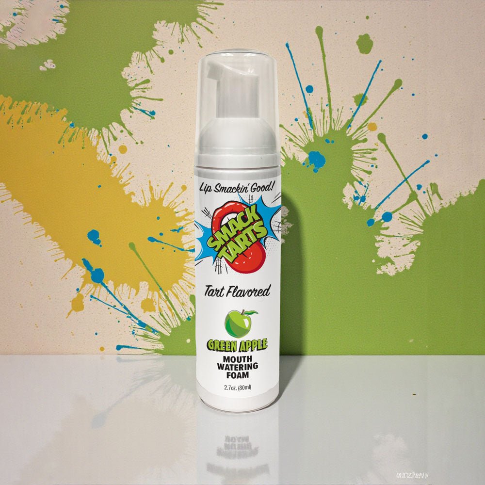 Smack Tarts Mouthwatering Foam Green Apple Flavoured 80ml - LOTIONS & LUBES