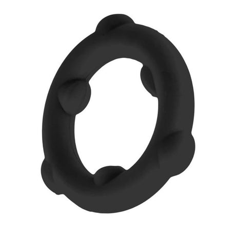 Spinner Silicone Ring Black - Naughty by Nature Adult Store