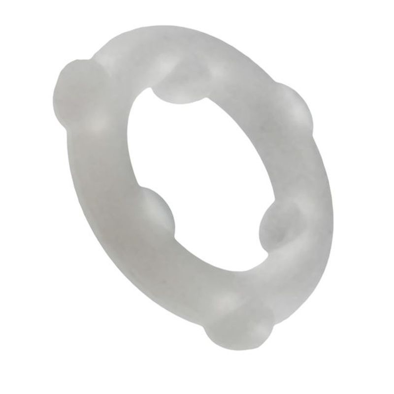 Spinner Silicone Ring Clear - Naughty by Nature Adult Store
