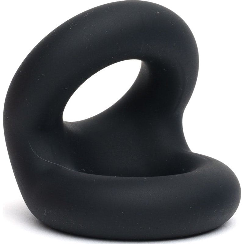 Sport Fucker Rugby Cock Ring – Black Silicone Performance Ring - Adult Toys
