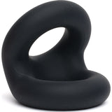 Sport Fucker Rugby Cock Ring – Black Silicone Performance Ring - Adult Toys