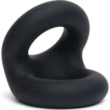 Sport Fucker Rugby Cock Ring – Black Silicone Performance Ring - Adult Toys