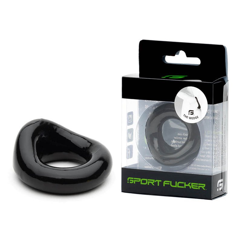 Sport Fucker Wedge - Black Cock Ring - COCK RINGS