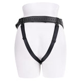 SPORTSHEETS Aurora High Waisted Strap On - Black Adjustable Strap - On Harness (No Probe Included) - STRAP - ONS