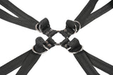 SPORTSHEETS Velvet Noir Adjustable Hog Tie & Cuff Set - Naughty by Nature Adult Store