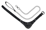 SPORTSHEETS Velvet Noir Collar & Leash - Naughty by Nature Adult Store