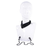 SPORTSHEETS Velvet Noir Collar & Removable Clamps - Naughty by Nature Adult Store