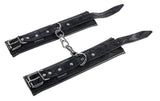 SPORTSHEETS Velvet Noir Handcuffs - Black - Naughty by Nature Adult Store