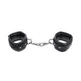 SPORTSHEETS Velvet Noir Handcuffs - Black - Naughty by Nature Adult Store