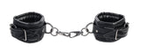 SPORTSHEETS Velvet Noir Handcuffs - Black - Naughty by Nature Adult Store