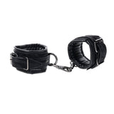 SPORTSHEETS Velvet Noir Handcuffs - Black - Naughty by Nature Adult Store