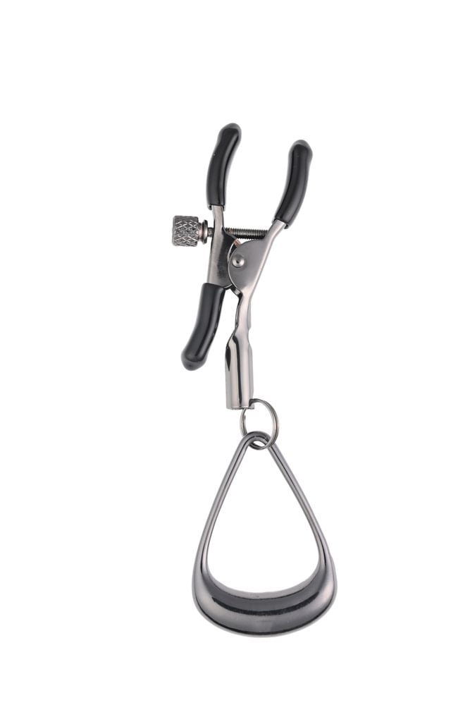 SPORTSHEETS Velvet Noir Tuggable Nipple Clamps - Naughty by Nature Adult Store