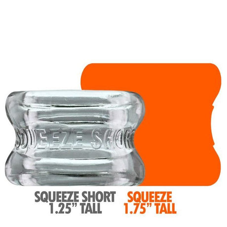 Squeeze Short Ballstretcher Clear - Naughty by Nature Adult Store