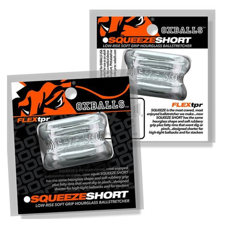 Squeeze Short Ballstretcher Clear - Naughty by Nature Adult Store