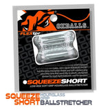 Squeeze Short Ballstretcher Clear - Naughty by Nature Adult Store