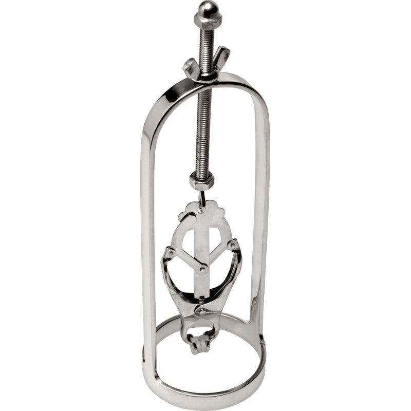 Stainless Steel Clover Clamp Nipple Stretcher - Adult Toys