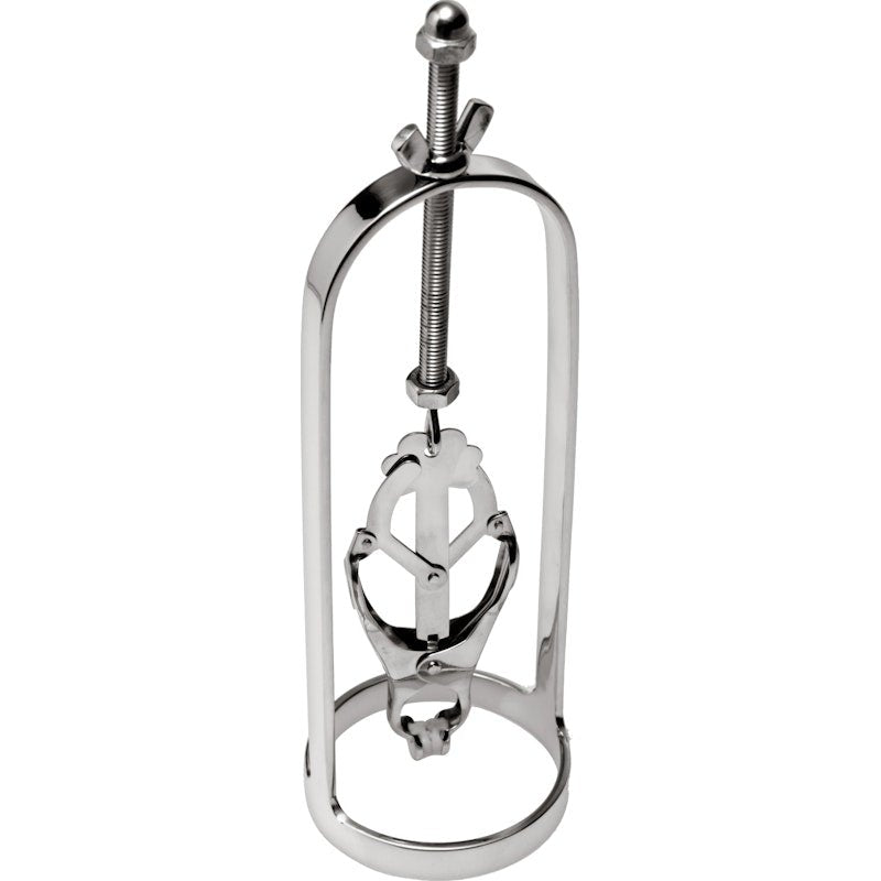 Stainless Steel Clover Clamp Nipple Stretcher - Adult Toys
