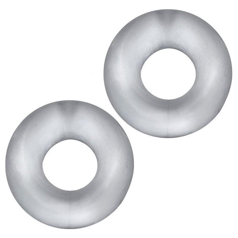 Stiffy 2 Pc Bulge Cockrings by HunkyJunk Ice Clear Ice - Adult Toys