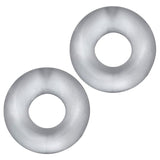 Stiffy 2 Pc Bulge Cockrings by HunkyJunk Ice Clear Ice - Adult Toys