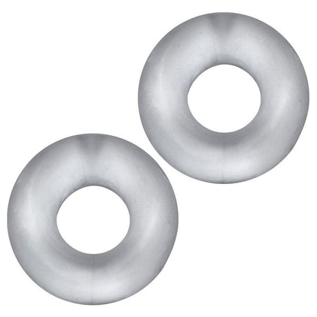 Stiffy 2 Pc Bulge Cockrings by HunkyJunk Ice Clear Ice - Adult Toys