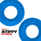 Stiffy 2 Pc Bulge Cockrings by HunkyJunk Teal Ice - Adult Toys