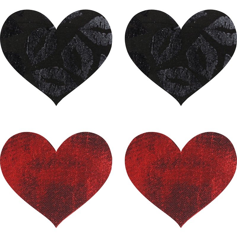 Stolen Kisses Hearts Pasties - Lingerie