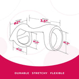 Strap The Balls - Black Cock Strap with Ball Stretcher - COCK RINGS