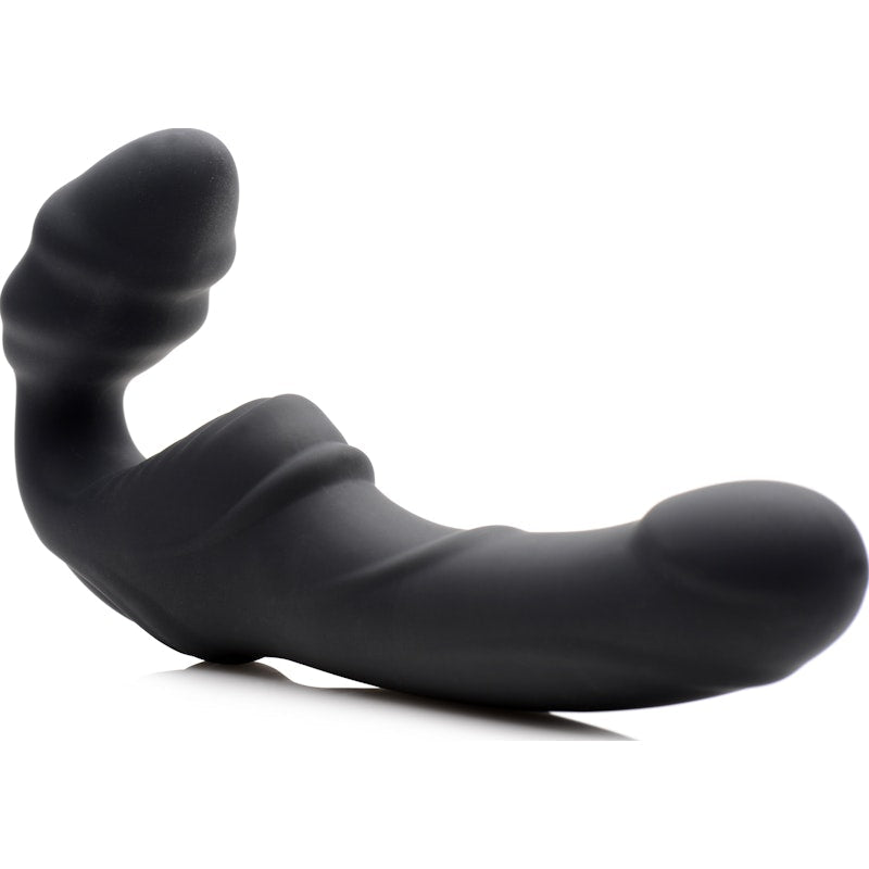 Strap U Slim Rider - Vibrating Silicone Strapless Strap - On Dildo - Adult Toys