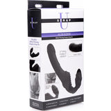 Strap U Slim Rider - Vibrating Silicone Strapless Strap - On Dildo - Adult Toys