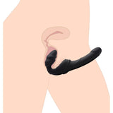 Strap U Slim Rider - Vibrating Silicone Strapless Strap - On Dildo - Adult Toys