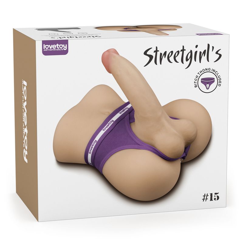 Streetgirls 15 Male Butt with Bendable Dildo and Balls Steven - Adult Toys