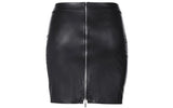 Stretch Wetlook Mesh Criss Cross Skirt Black - Naughty by Nature Adult Store