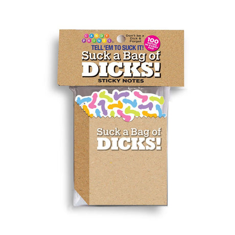 Suck A Bag Of Dicks! Sticky Notes - 100 Pack - Naughty by Nature Adult Store