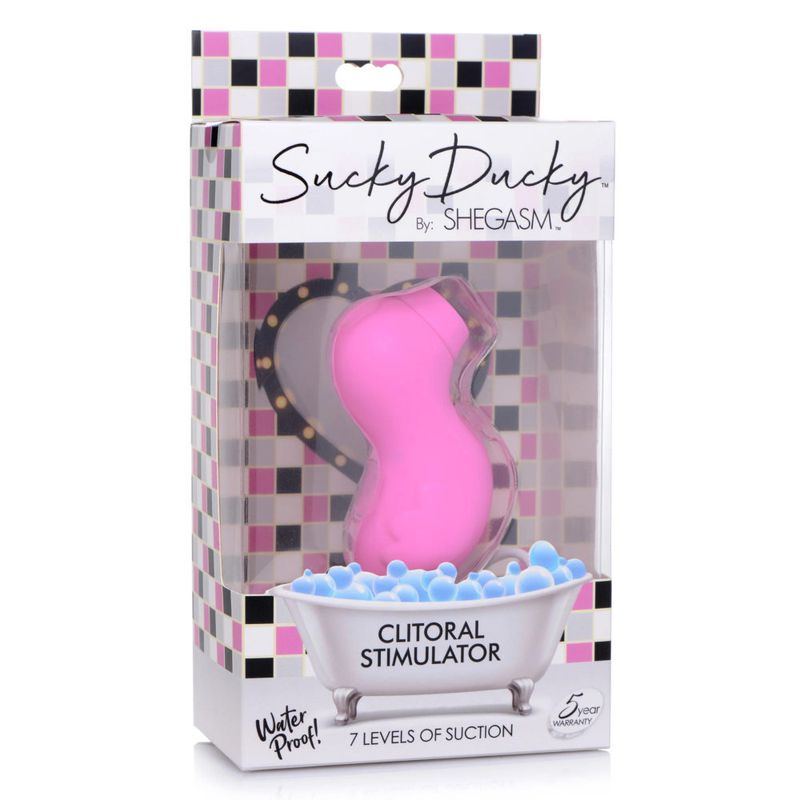 Sucky Ducky Silicone Clitoral Stimulator Pink - Adult Toys