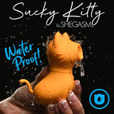Sucky Kitty 7X Clitoral Stimulator Orange - Adult Toys